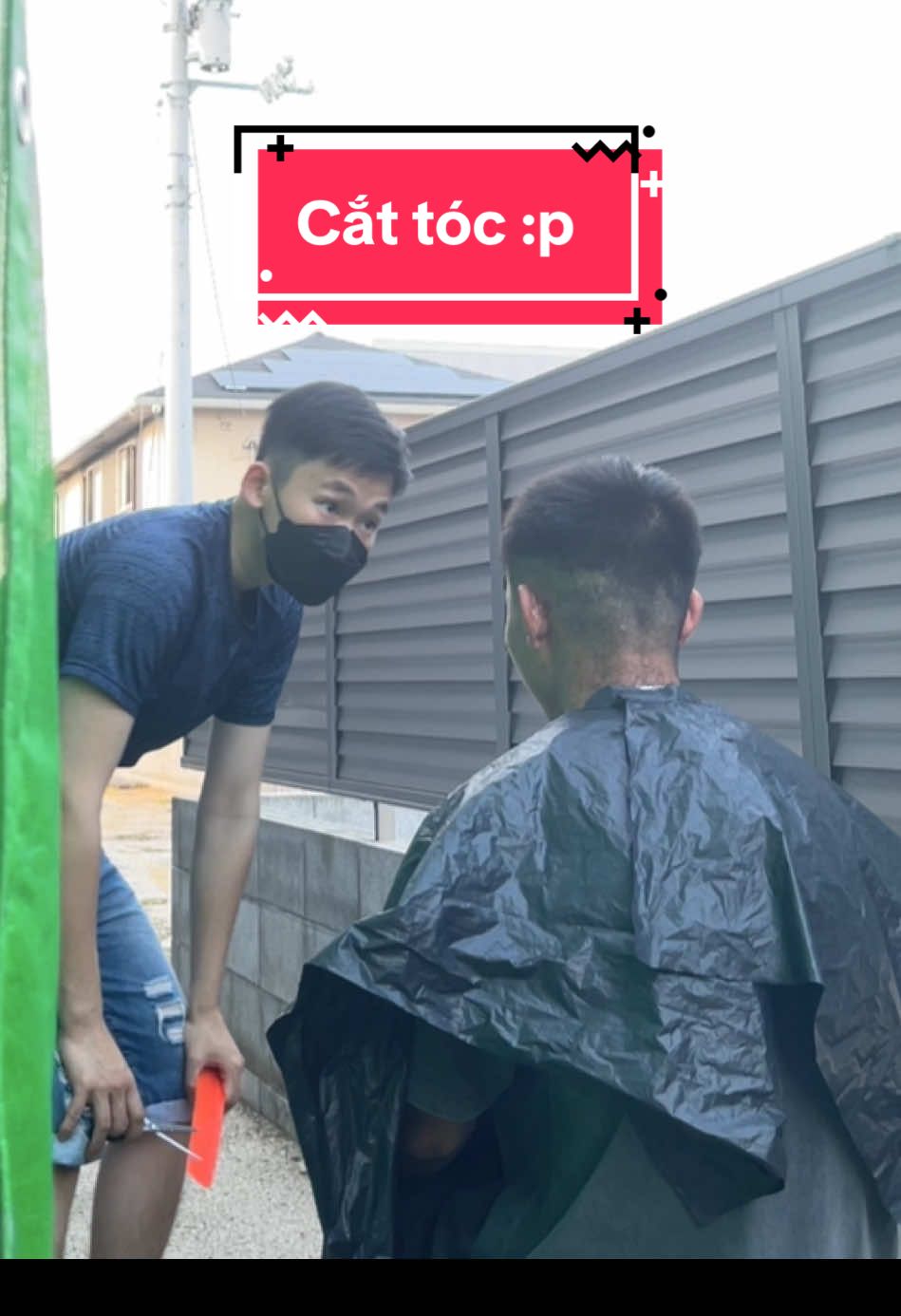Nay dc cắt tóc cho senpai #hair #hairstyle #haircut #cattocnam #cattok 