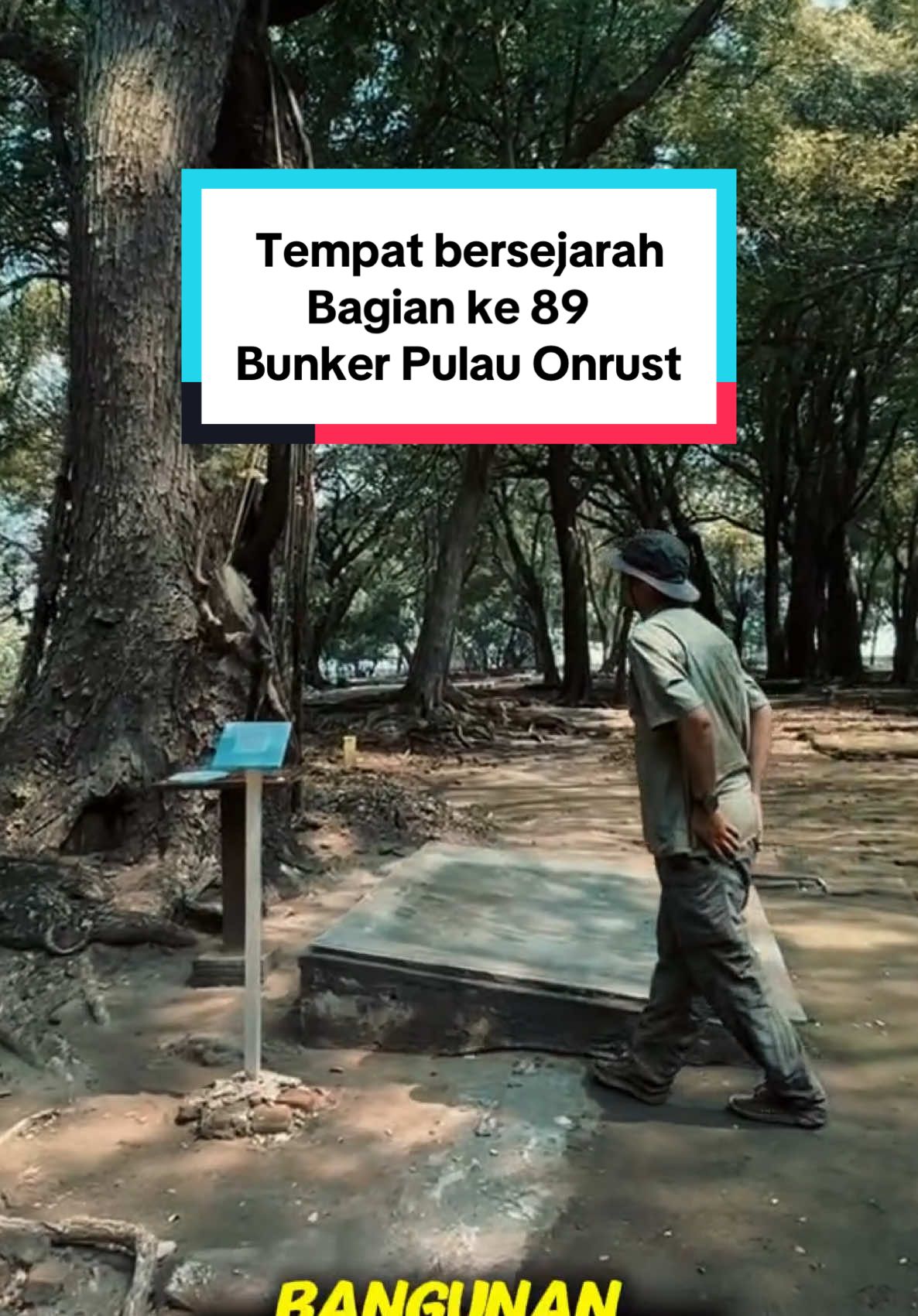 Replying to @Zanlat tempat bersejarah bagian ke 89, Bunker di Pulau Onrust. #SerialBersejarah #DitantangTiktok