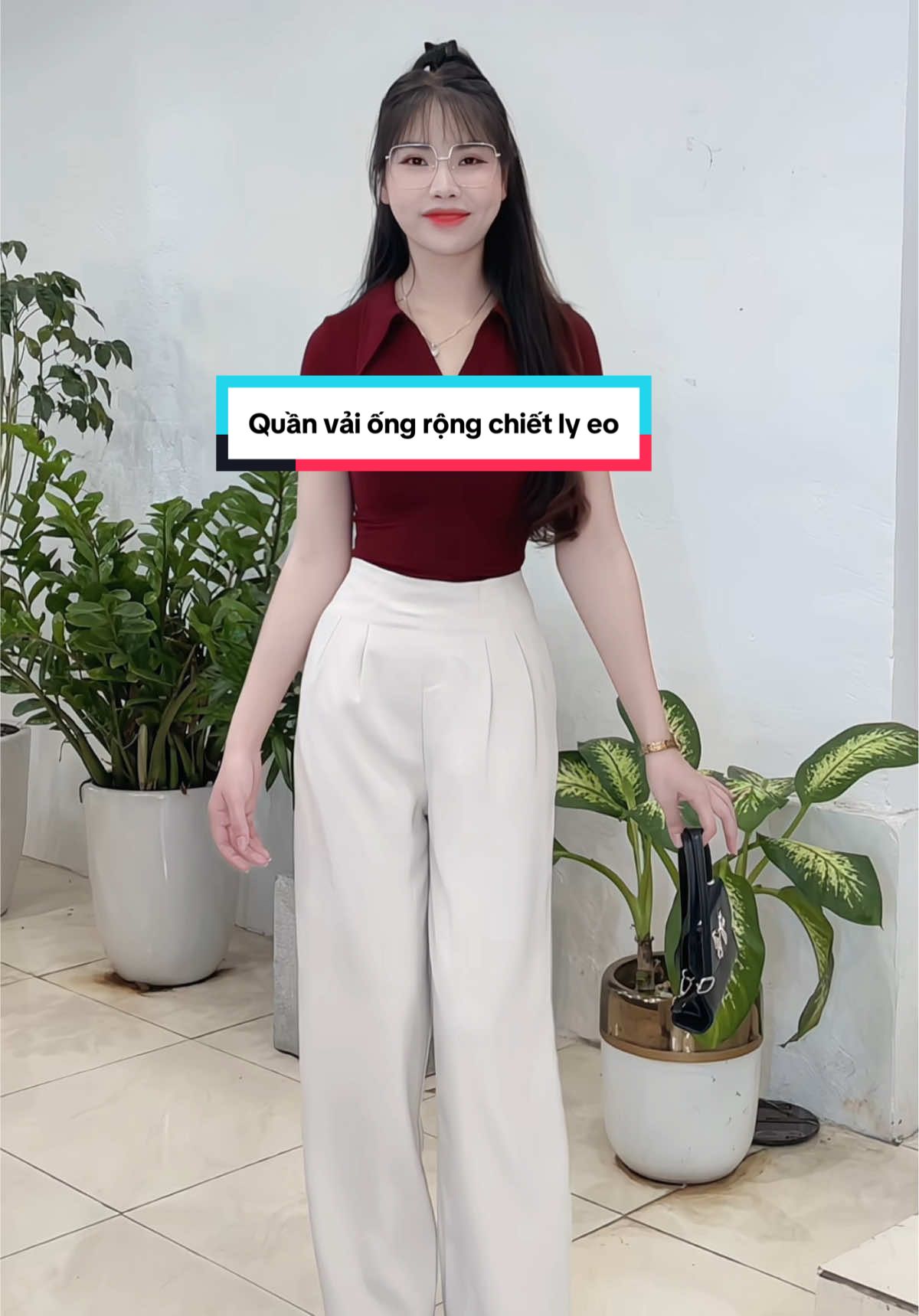 Quần vải ống rộng chiết ly eo #quanvai #quanvainu #quanvaiongrong #quanongrong #quanongrongnu #quanongsuongnu #tuoithichmacdep #quanxinh 
