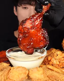 DELICIOUS BBQ CHICKEN MUKBANG ASMR #MUKBANG #ASMREATING #CHICKEN #BBQ #먹방