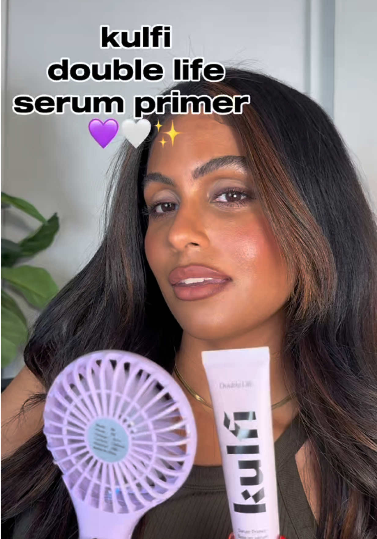 @Kulfi Beauty double life serum primer 💜🤍✨ launching 7.25 @sephora and kulfi.com 🥹 #kulfi #kulfibeauty #makeupprimer #newmakeup #newmakeuplaunch #fyp 
