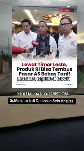 BAHASA INDONESIA: Jika saya memerintah Timor-Leste, saya akan mengizinkan hal ini terjadi ketika ada investasi fisik di Timor-Leste untuk menyediakan lapangan kerja bagi orang Timor-Leste dan kemudian dengan sukarela mengekspor produk-produk ini ke negara mana pun. Jika Anda tidak berinvestasi maka maaf. Timor-Leste bukanlah negara pelacur yang dapat dimanfaatkan siapa pun karena negara besar seperti Amerika memfasilitasi dan membantu dan mempertimbangkan Timor-Leste dan akhirnya Indonesia ingin Timor-Leste mengkhianati kepercayaan Amerika di Timor-Leste demi keuntungan Indonesia. Ketika Amerika Serikat mengubah pemerintahan dan mengubah kebijakan untuk menghilangkan tarif yang berat setelah Indonesia meninggalkan kepentingan menggunakan Timor Leste sesuai dengan kepentingan mereka. Jadi sekali lagi saya katakan Buka investasi fisik di Timor-Leste atau Maaf tidak ada tempat untuk menggunakan negara Timor-Leste untuk kepentingan Anda. Amerika Marah menaikkan tarif juga ke Timor-Leste lalu siapa yang bertanggung jawab???? Orang-orang Timor-Leste adalah yang kalah. Apakah Anda pikir Amerika bodoh? Timor Leste bukanlah negara pelacur. Maaf atas kata-kata saya tetapi kata ini layak bagi mereka yang menganggap Timor Leste adalah hal yang mudah untuk diatur sesuai keinginan Anda. Sumber : Tuan Pedro Miguel Carrascalão.  TETUN: Se hau mak ukun Timor-Leste, hau se autoriza ida nee bele akontese wainhira iha Investimento fisiko iha Timor-Leste hodi fo’o emprego ba Timor oan sira e depois avontade export produto sira nee ba Nacao nebe deit. Se la investe entaun sorry deit. Timor-Leste laos nacao Prostituta nebe nacao se deit atu aproveita tamba nacao bo’ot hanesan America facilita no ajuda e konsidera Timor-Leste e ikus Indonesia hakarak mos Timor-Leste trai konfiansa Amerika ba Timor-Leste ba Indonesia nia beneficio. Kuando Amerika troka Governo e troka fali policy halakon tarifas makas depois Indonesia abondona fali interese uza Timor Leste tuir sira nia interese. Ho’o Nune dala ida tan hau dehan Loke investimento fisiko iha Timor-Leste ou Sorry fatin la iha hodi utiliza nacao Timor-Leste ba imi nia Interese. America Hirus hasae tarifa mos ba Timor-Leste depois se mak responsabiliza???? Povu Timor mak rugi. Hanoin Amerika beik ka oinsa? Timor Leste laos nacao Prostituta. Desculpa ba hau nia lia fuan ida nee maibe liafuan ida nee mak merese ba sira nebe hanoin Timor Leste buat facil ida hodi atur konforme imi nia hakarak. Fontes : Sr. Pedro Miguel Carrascalão. #timorleste🇹🇱 #tiktok #fyp #US #indonesia🇮🇩 #indonesianidol #indonesiamaju #nttpride🏝 #timorleste #foryou #fyp #timorpride🏝🔥 #timorpride🏝🔥 #tiktokviral #munculberanda #sorotanpublik #timorleste🇹🇱❤foryoupage #timorleste🇹🇱🐊  #pemerintah #indonesianidol2023 