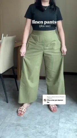 Replying to @Divina Victoria Reyes yes po meron para sa plus size tong linen pants  #linen #linenpants #linentrouser #linenhighwaistpants #linenpantsplussize #plussizepants #plussizetrousers 