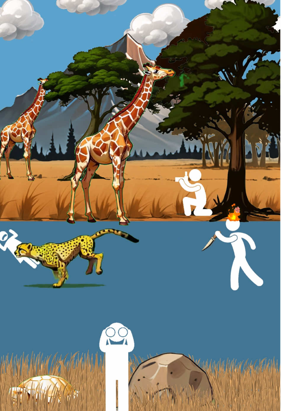 DAD MODE ACTIVATED:He Outran a Cheetah to Save His Kid #analoghorror #fyp #story #storytime #storytelling 