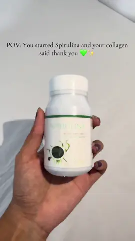 Say hello to firmer, youthful skin ✨ Spirulina is packed with amino acids and antioxidants that stimulate collagen production, helping you maintain skin elasticity and radiance — naturally! 🌿 Ready for that glow-up? #SpirulinaBenefits #CollagenSupport #NaturalBeautyHack #SuperfoodSkincare #HealthySkinJourney #WellnessFromWithin #VeganGlow