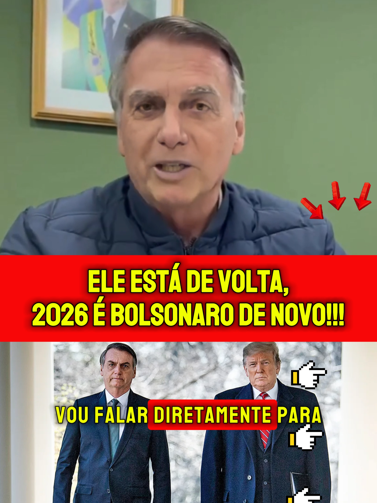 ELE ESTÁ DE VOLTA, BOLSONARO 2026#direita #direitaconservadora #bolsonaro2026 #bolsonaro #bolsonaropresidente #brasil