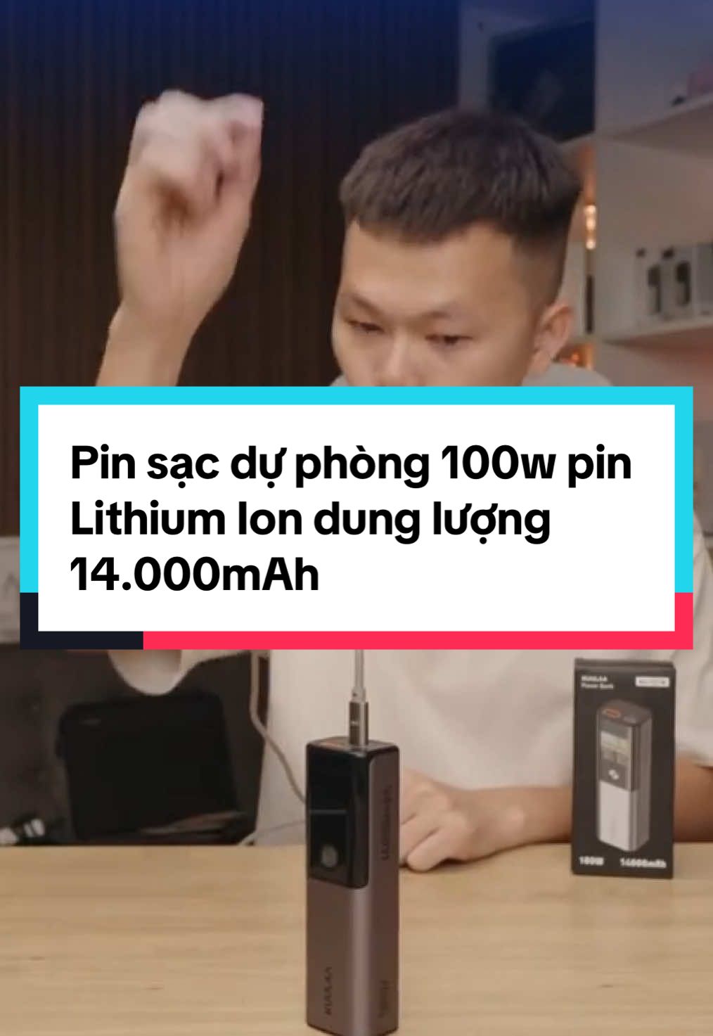 Pin sạc dự phòng 100w pin lithium ion dung lượng 14.000mAh #vyreview #kuulaa #sacduphong14000mah #sacduphong100w #sacduphongpinlithiumion 