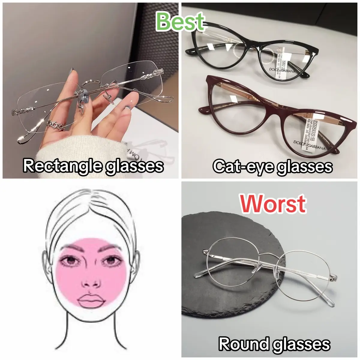 #GlassesForFaceShape #BestAndWorstGlasses #FaceShapeGlasses #StylingTips #GlowUpTips #BeautyWithBrains #fyp #foryoupage #viraltiktok #goviral 