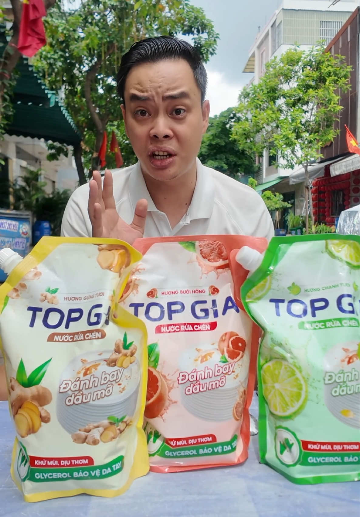 Trải nghiệm 3 mùi hương nước rửa chén mới của Topgia với giá 159k 6lít #anhthereview #nuocruachentopgia 