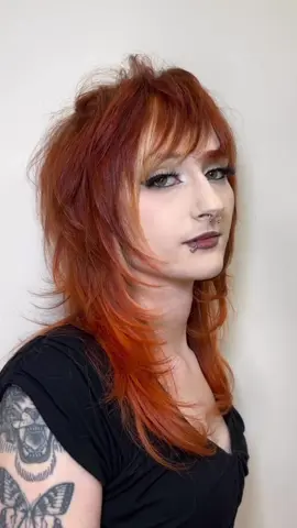Hayley Williams will forever be the ultimate emo hair inspo 🖤 #emo #emohair #scene #scenehair #alt #alternativegirl #elderemo #alternative #althair #goth #grunge #njhairstylist #njhair #althairstylist #shaghaircut #haircut #myspace #y2k #shag #hayleywilliams #pulpriothair #redhairgirl #sidebangs #razorcut 