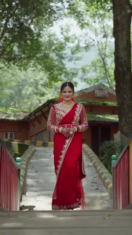 A bride in her moment. 🌻 Grace in every step, glow in every frame.  #raysstudioandproduction #nepaliwedding #bride 