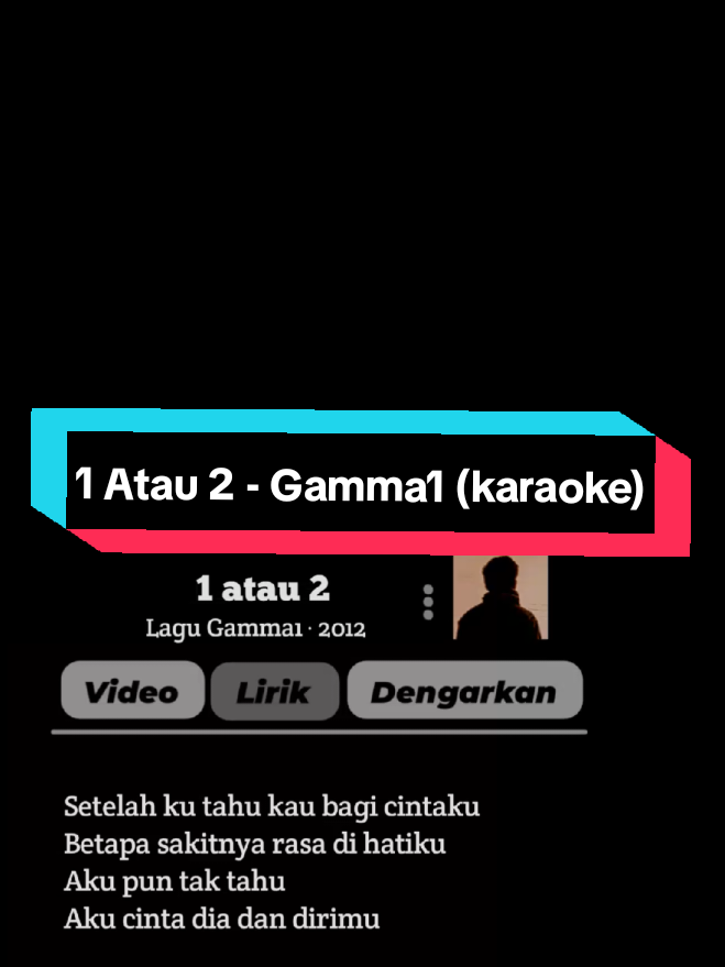 milih nyanyi😅🎤🎧 #liriklagu #karaokelyrics #1atau2 #gamma1 #masukberanda 