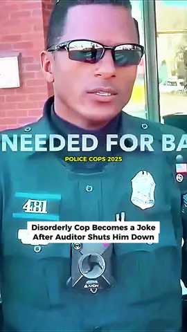 Disorderly Cop Becomes a Joke After Auditor Shuts Him Down #cops #copsoftiktok #copstiktok #foryour #fyp