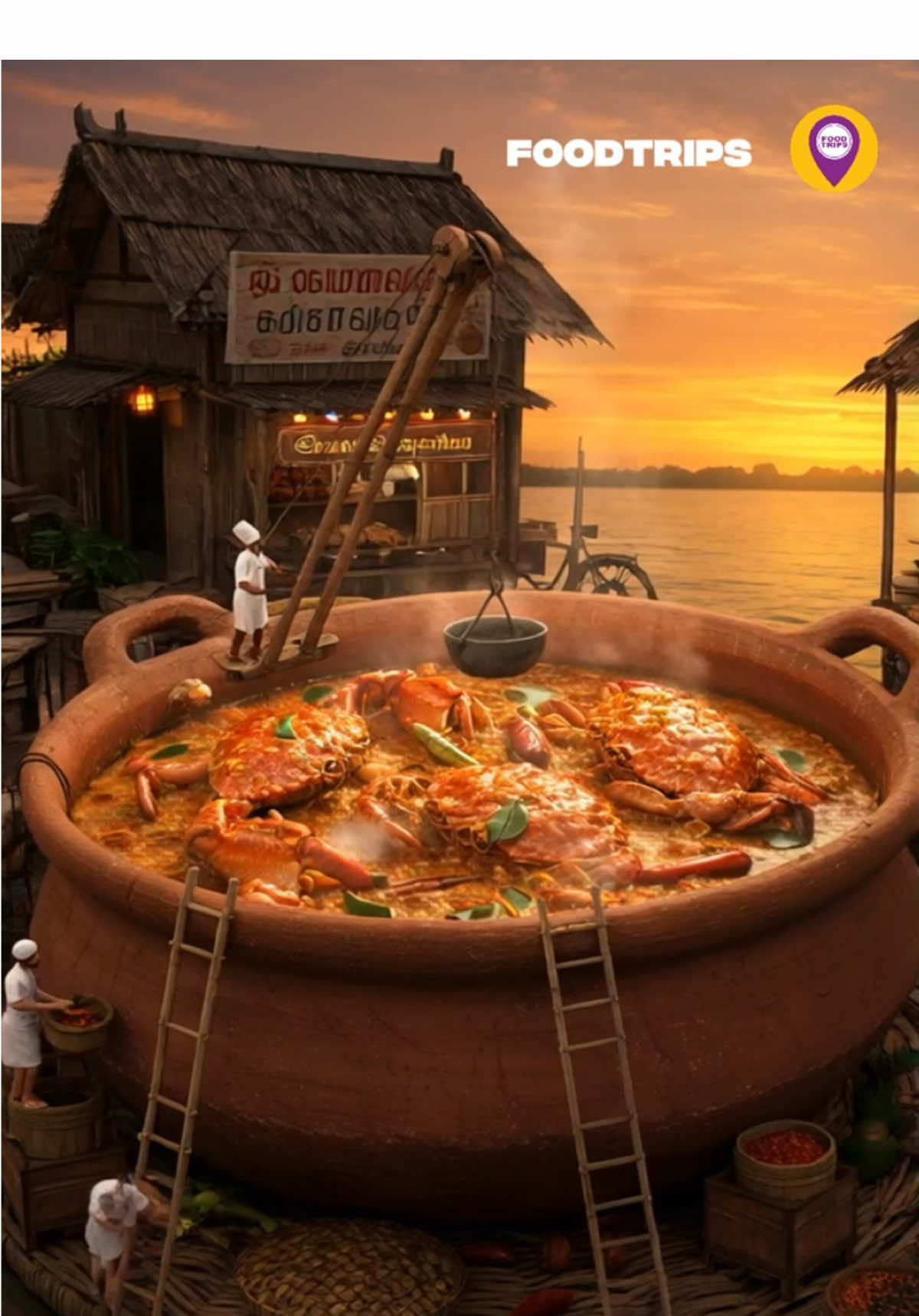 ✨ Imagine a world where your favourite Malaysian dishes are 50 times bigger, and the cooks are tiny — perched on ladders and scaffolds, working with coconut ladles and bamboo cranes. 🍴 Step into a magical kampung universe, where: 🌾 A massive plate of Nasi Kerabu takes over a village courtyard 🔥 A bubbling Soto Ayam steams by the riverbank 🍗 A fiery Nasi Ayam Gepuk glows beside a zinc-roof warung 🍢 A towering Lok Lok wheel spins at a twilight pasar malam 🦀 A rich Indian Mud Crab Curry simmers in a claypot thali 🍛 A golden hill of Hyderabadi Biryani rises from the padang 🥘 A nostalgic Ayam Pongteh brews in a Peranakan mansion courtyard 🌿 And a lush green scene surrounds a tray of giant fluffy Idli, served with hot Sambar and coconut chutney, steaming beneath a banyan tree Every detail is steeped in 1960s kampung nostalgia, with miniature cooks in traditional attire — no chef hats, no modern gear — just old-school tools, kampung energy, and steam rising into an amber sunset. ❤️🇲🇾 Which one would you climb first? #FoodTripsMalaysia #MiniatureMalaysia #NostalgicKampung #MalaysianFoodArt #WhimsicalWorlds #SotoAyam #Biryani #NasiKerabu #LokLok #AyamGepuk #MudCrabCurry #AyamPongteh #IdliSambar #PeranakanHeritage #IndianFoodMalaysia #MalayCuisine #ChineseFoodMalaysia #MalaysiaInMiniature #KampungVibes #SunsetByTheDish #CulturalStorytelling #TraditionInMiniature #AIinMalaysia #foodloversmalaysia 