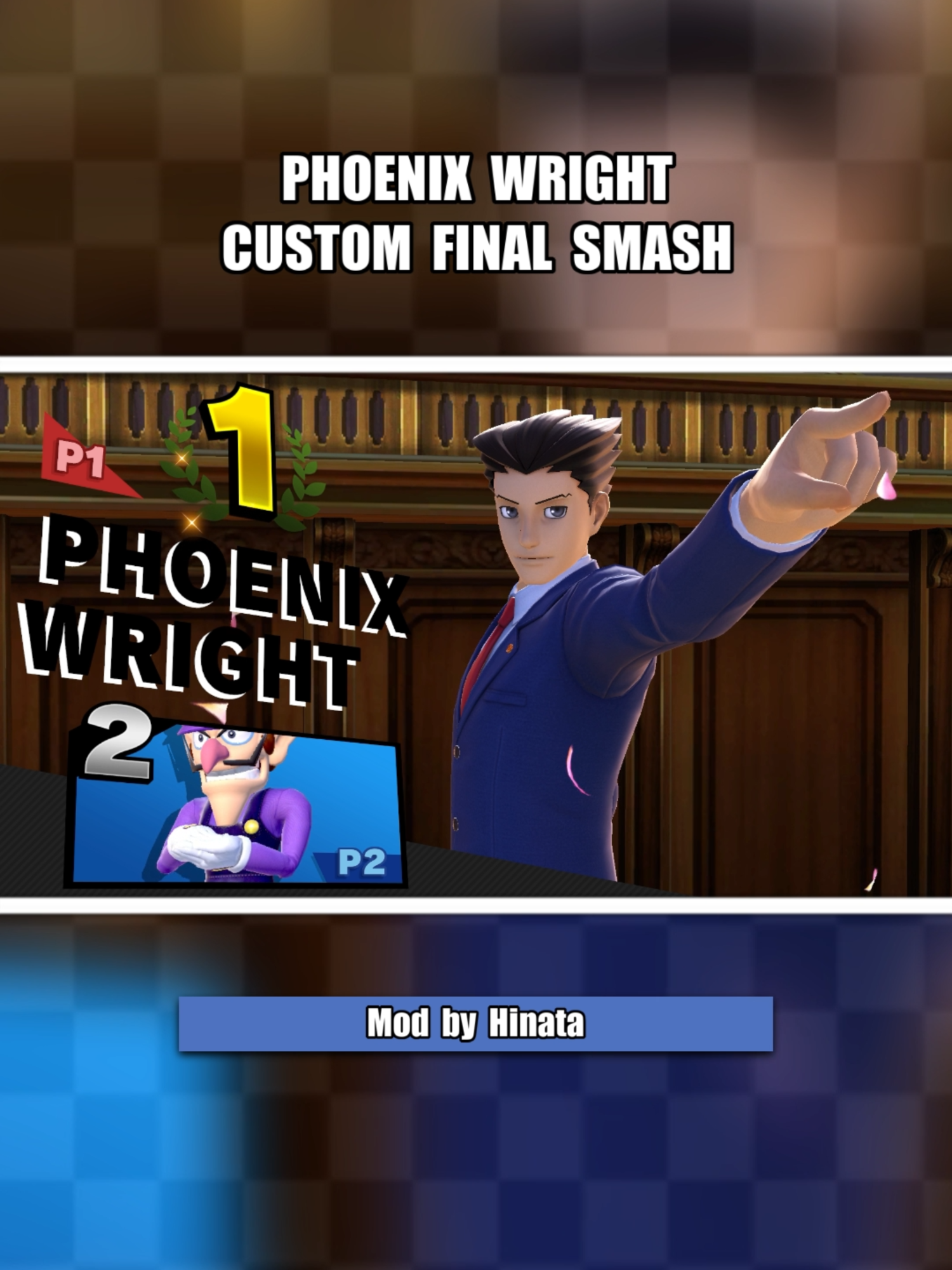 Phoenix Wright Custom Final Smash in Smash Ultimate! #supersmashbros #smashultimate #smashbrosultimate #supersmashbrosultimate #mods #nintendo #nintendoswitch #mario #mariokart #supermario #luigi #waluigi #phoenixwright #aceattorney#nintendods