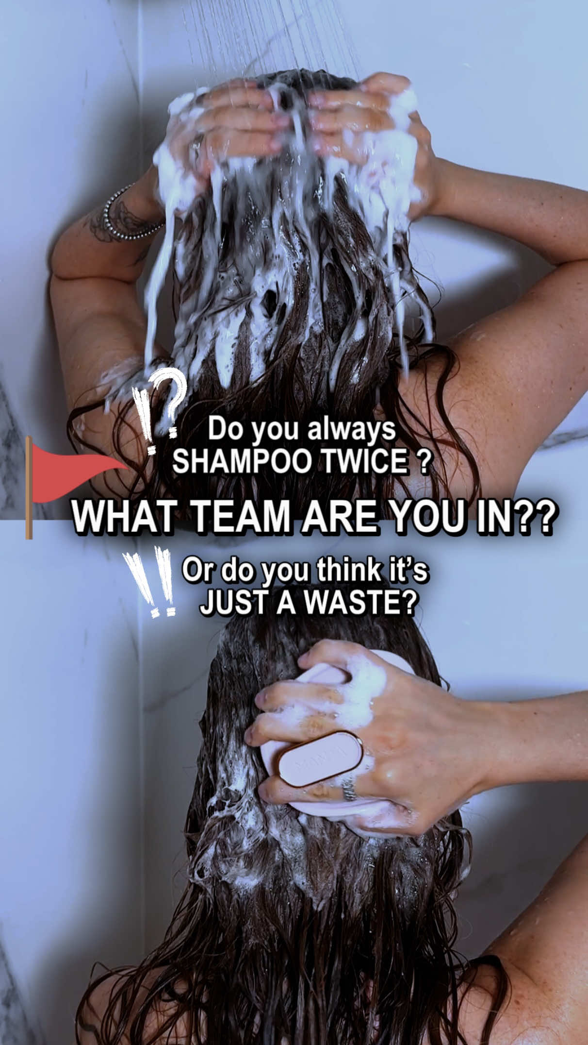 🤔🧐 ONE shampoo or TWO? Are you really washing your hair the right way?🧴🫧  ✅💬 What team are you in? Share in comments ⤵️⤵️⤵️ #hairgrowth #hairtransformation #haircare #HairCareTips #scalpcare #hairroutine #oiling #scalpoiling #hairoiling #haircareroutine #hairjourney #hairgrowthjourney 