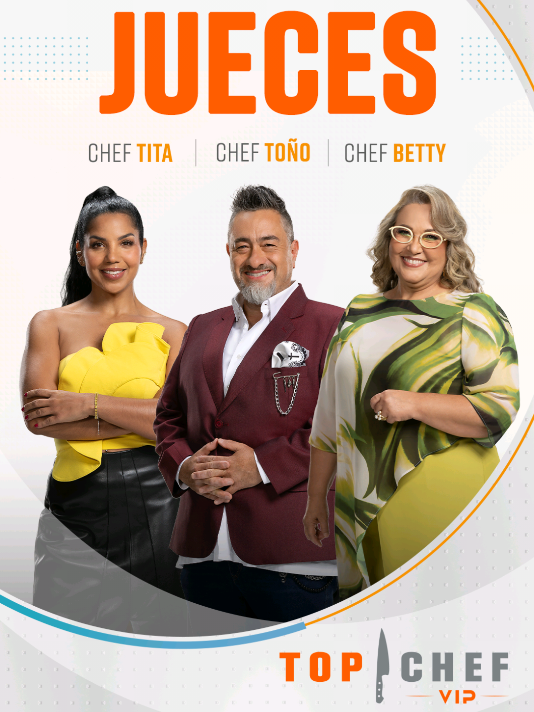 Llegaron los que con su paladar darán el veredicto final 😉 ¿Qué tienes que decirle a los jueces de #TopChefVIP4? 🤔 escríbelo en los comentarios 👇 #TopChefVIP4 🔥 Nueva temporada martes 29 de julio a las 7PM/6C por Telemundo. #RealityShow #ParaTi #nuevatemporada #celebridades #famosos #celebrity #telemundo #telemundorealities #ChefBetty #ChefTita #ChefToño 