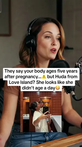 They say your body ages five years after pregnancy…⚠️ but Huda from Love Island? She looks like she didn’t age a day😳 #loveislandusa #LoveIsland #lymphaticdrainage #womenshealth #silentstruggles #huda 