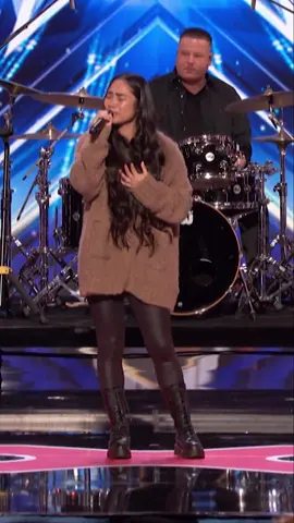 Season 1 alum Jessica Sanchez returns to the AGT stage with a Golden Buzzer worthy audition!  🌟 #AGT | @NBC and Peacock