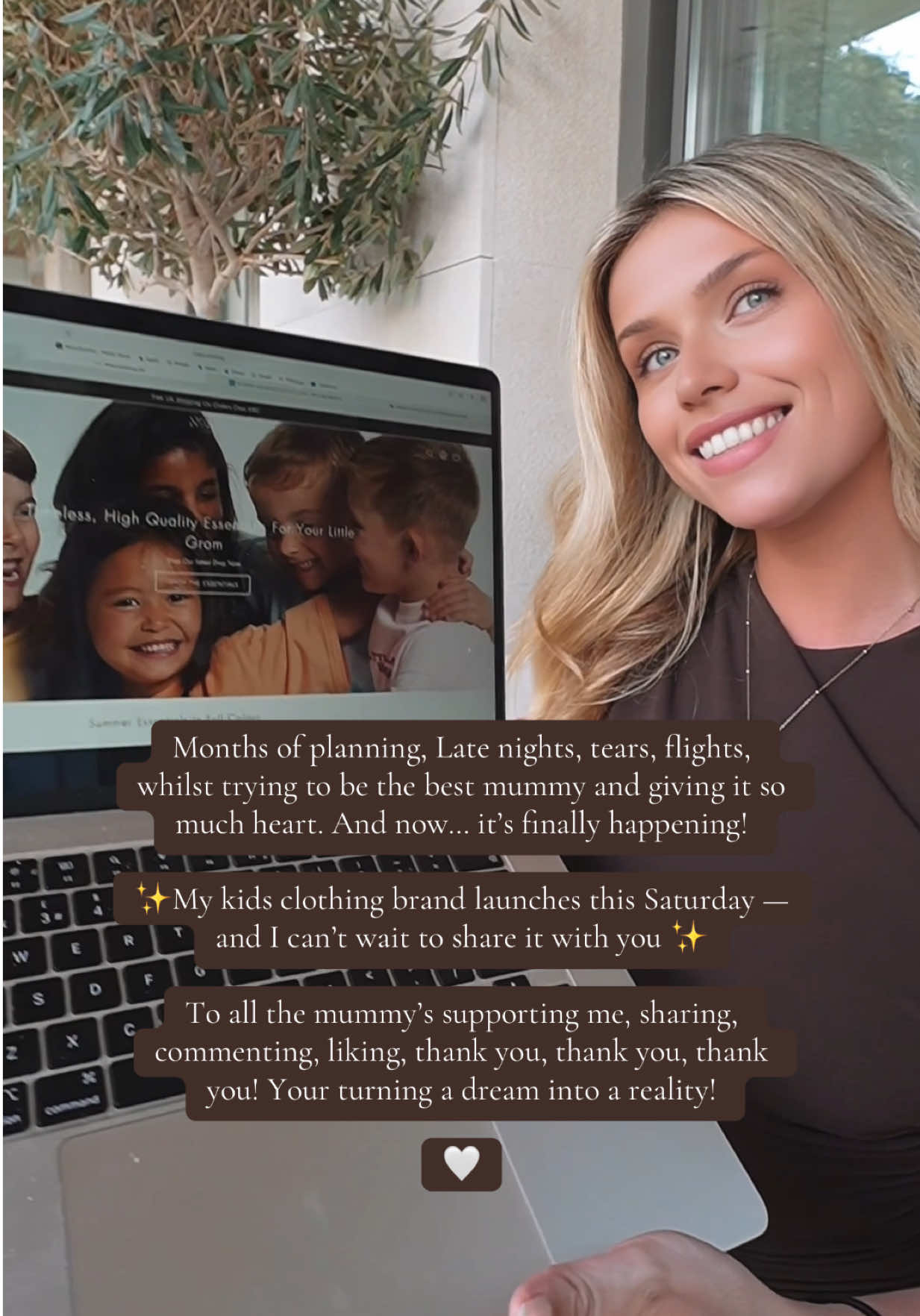 We’re Finally Launching, Thank you for Turning This Dream Into A Reality 🤍 #startup #fyp #noahclothing #mumsoftiktok #youngmum #mumlife #kidsclothes #kidsbrand 