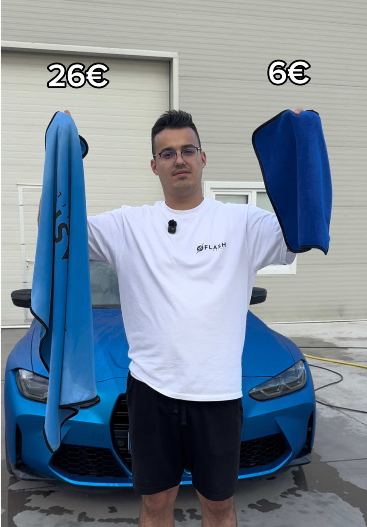 6€ microfiber towel vs 26€ microfiber towel  Twisted loop microfiber towel Flash Detail car drying towel Microfiber towel for car detailing Premium microfiber towel  #flashdetail #cardetailing #dryingtowel #microfibertowel #detailing 
