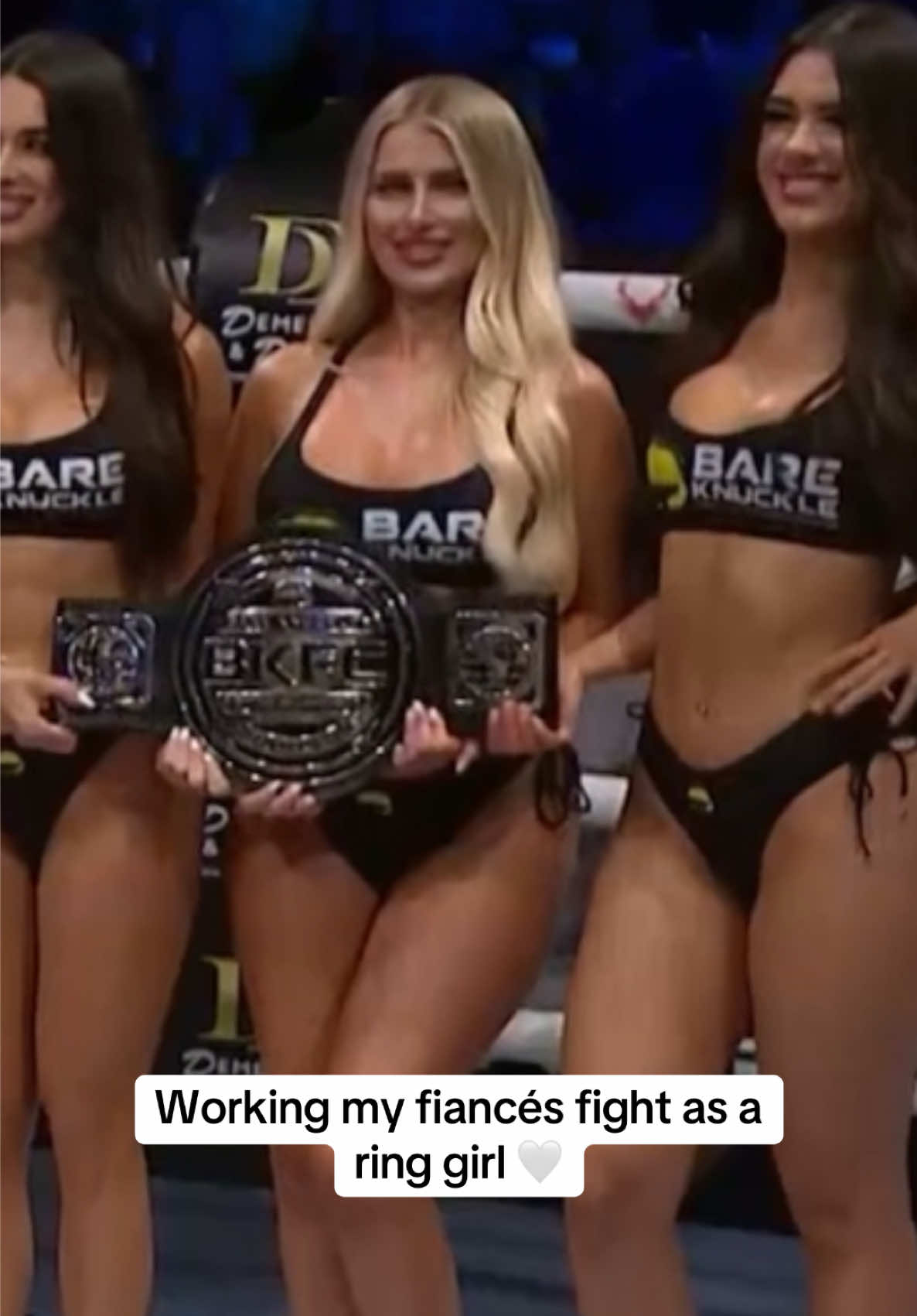 I’m his biggest fan 🤍 #BKFC #RINGGIRL 
