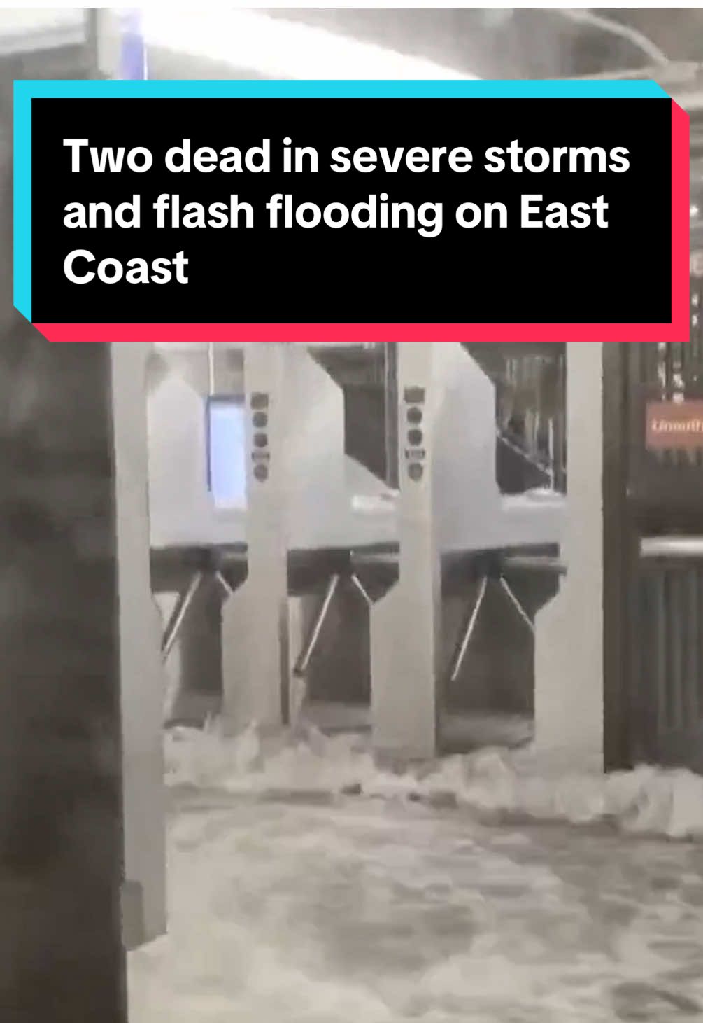 The East Coast was slammed with torrential rain and flash flooding that killed at least two people, turned streets into rivers, shut down subways, stranded drivers and prompted water rescues. The tristate area was hit hard, with New Jersey Gov. Phil Murphy declaring a state of emergency, first responders commandeering local cars to rescue people stuck in floods, and widespread flight cancellations and delays. New York City experienced a daily record rainfall of 2.64 inches, with 2.07 inches falling in less than one hour, prompting subway flooding. #news  #weather  #newjersey  #nyc 