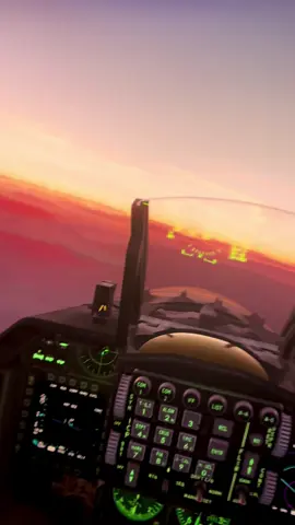 DCS in vr feels a bit too realistic #dcs #dcsworld #f16 #sunsets #vr 