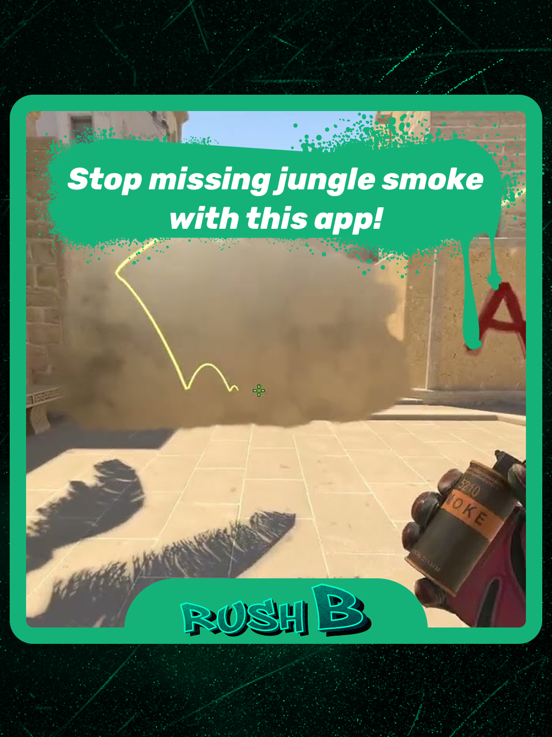You won't miss any smokes with this app! 🔥 Be one step ahead, become a master of tactics! 🎮 ⚠️ Fake gun ⚠️ #cs #cs2 #guides #nades#tactics #esports
