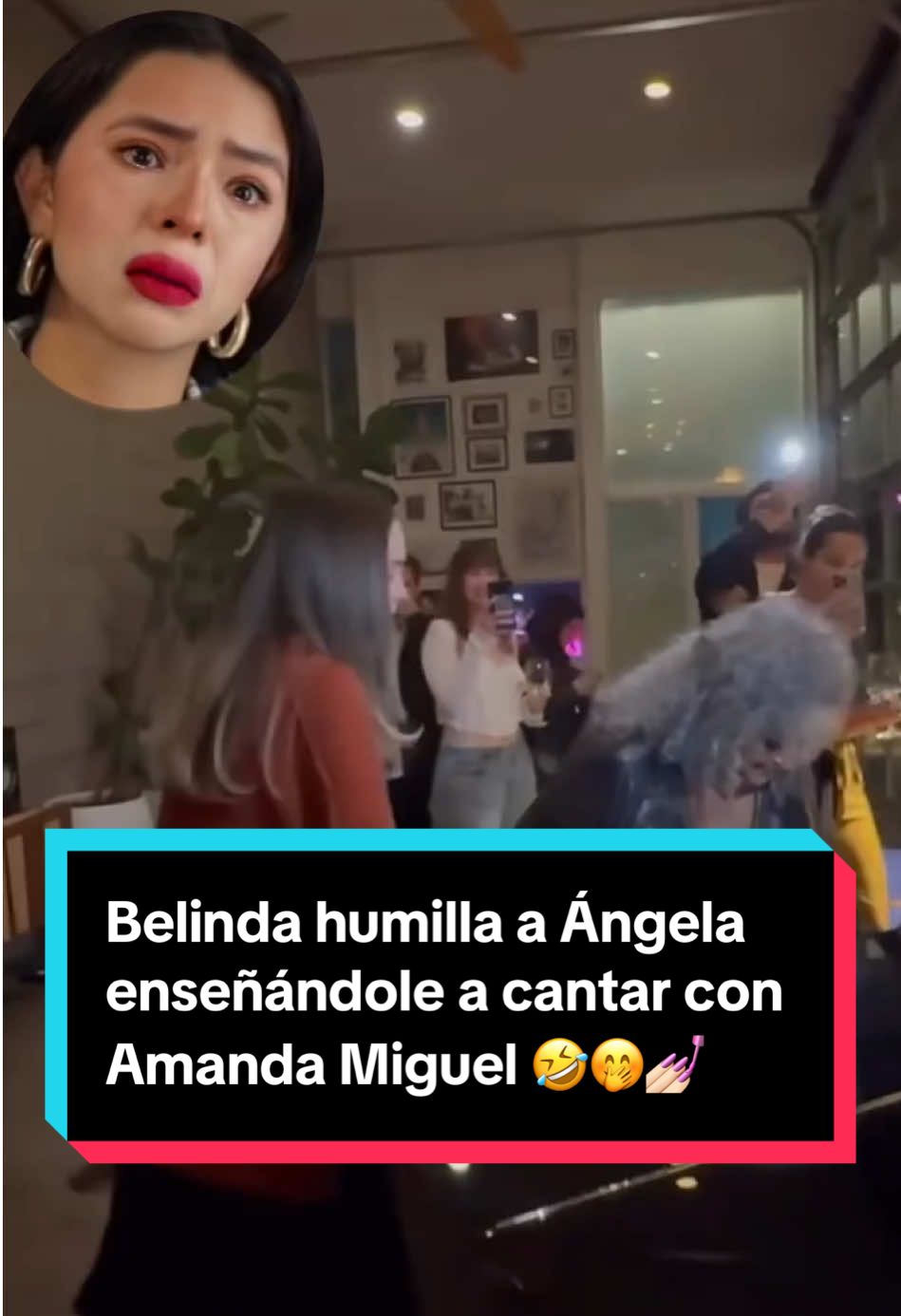 #Belinda humilla a #Ángela enseñándole a cantar con #AmandaMiguel 🤣🤭💅🏻 #entretenews #viral #mexico #chisme #latina #show #concierto #angelaguilar #nodal #cazzu