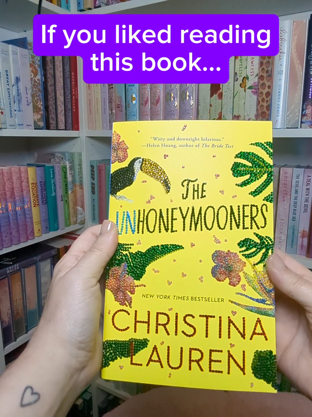 If you liked reading the Unhoneymooners (or even just Christina Lauren's humor), I think you're going to like the Bridesmaid series from Meghan Quinn. I laughed out loud during every single chapter. Highly recommend for those with an inappropriate sense of humor (like I do 🤣)!  Transition tutorial from: @Rain 📚  #BookTok #theunhoneymooners #christinalauren #meghanquinn #bridesmaidforhire 