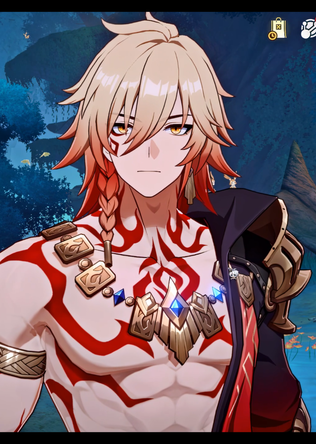 hello I love #mydei so much he's so beautiful and perfect and handsome and gorgeous and amazing and my baby and I love him so much and he's still alive he's coming back at the end of Amphoreus and he's just my princess and I love him so much and I really love Mydei everytime I log in I have to bring him out and stare at him because why is his model so perfect and stunning and gorgeous I love his cat eyes and beautiful blonde locks and toned perfect body and handsome outfit and armour and beautiful golden eyes and sexy deep voice and I just love everything about Mydei I birthed him #HonkaiStarRail #hsr #hsrmydei #mydeimos 