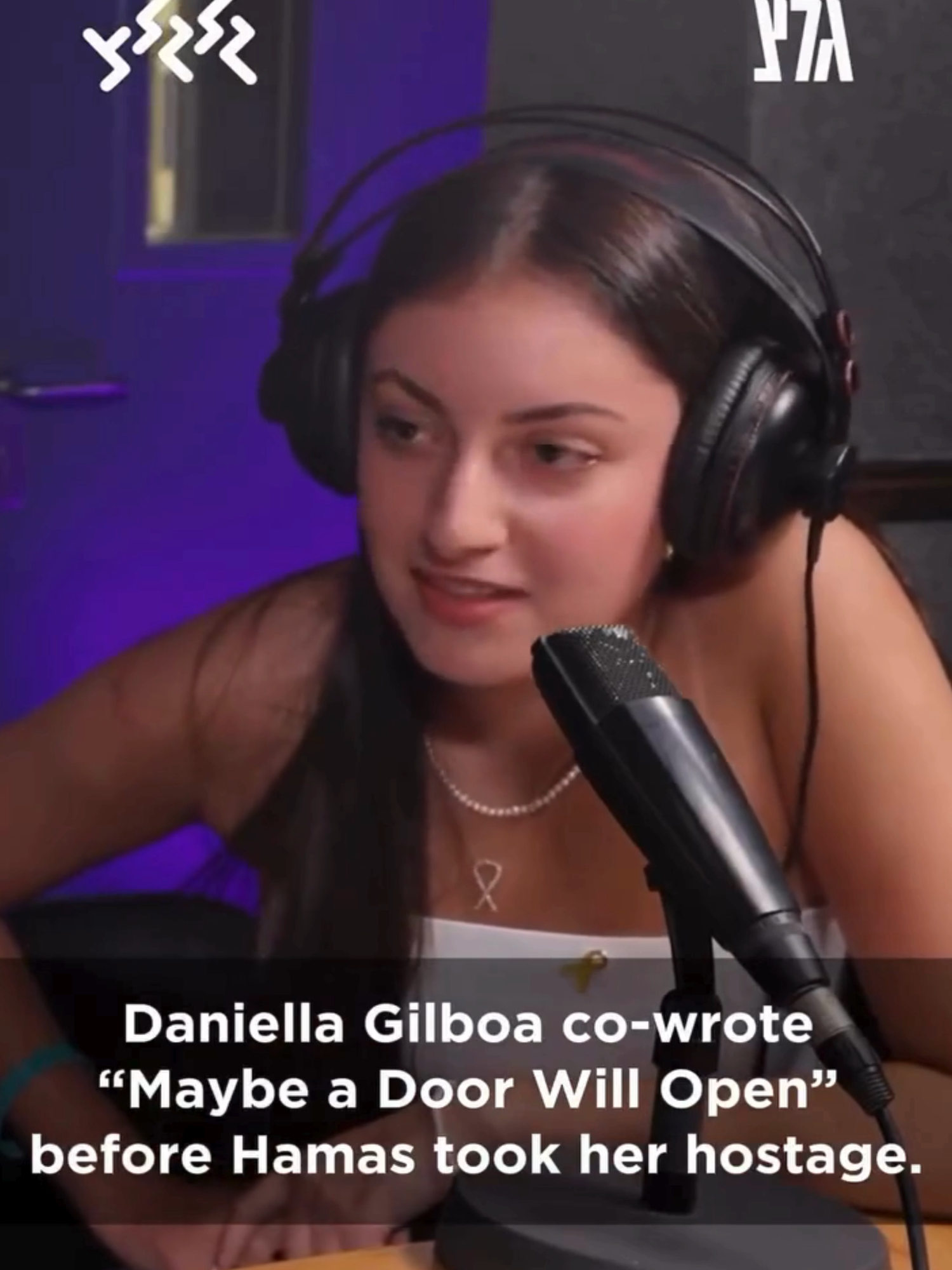 Former hostages Daniella Gilboa and @karina_ariev performed an original song that Daniella wrote before she was kidnapped by Hamas.  The song, titled “Maybe a Door Will Open,” honors their friends from the Nahal Oz base who were murdered on October 7th.   @glglz_tiktok @americanjewishcommittee