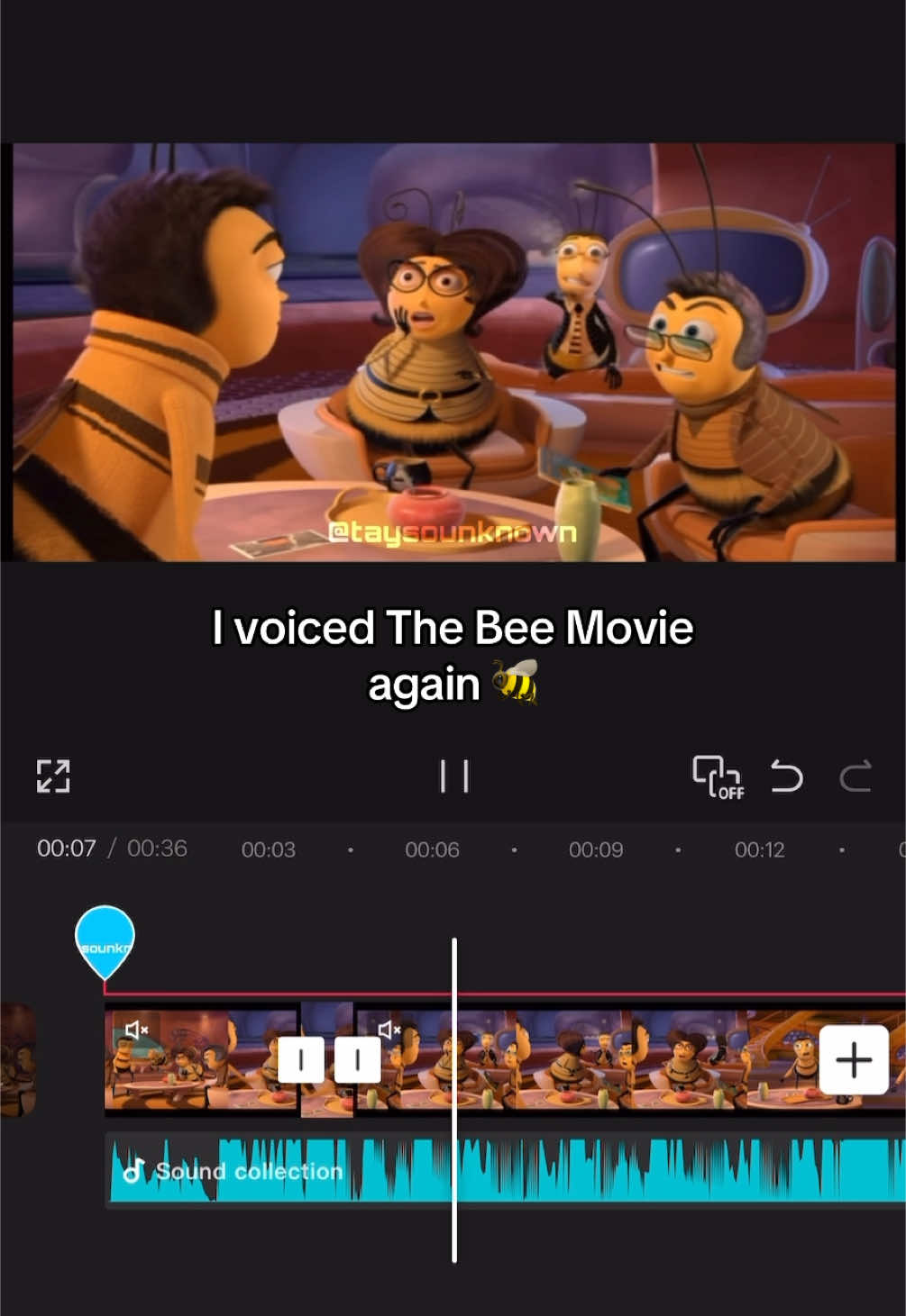 did yall miss me? 😭 #taysounknown #fyp #viral #voiceover #funny #beemovie 
