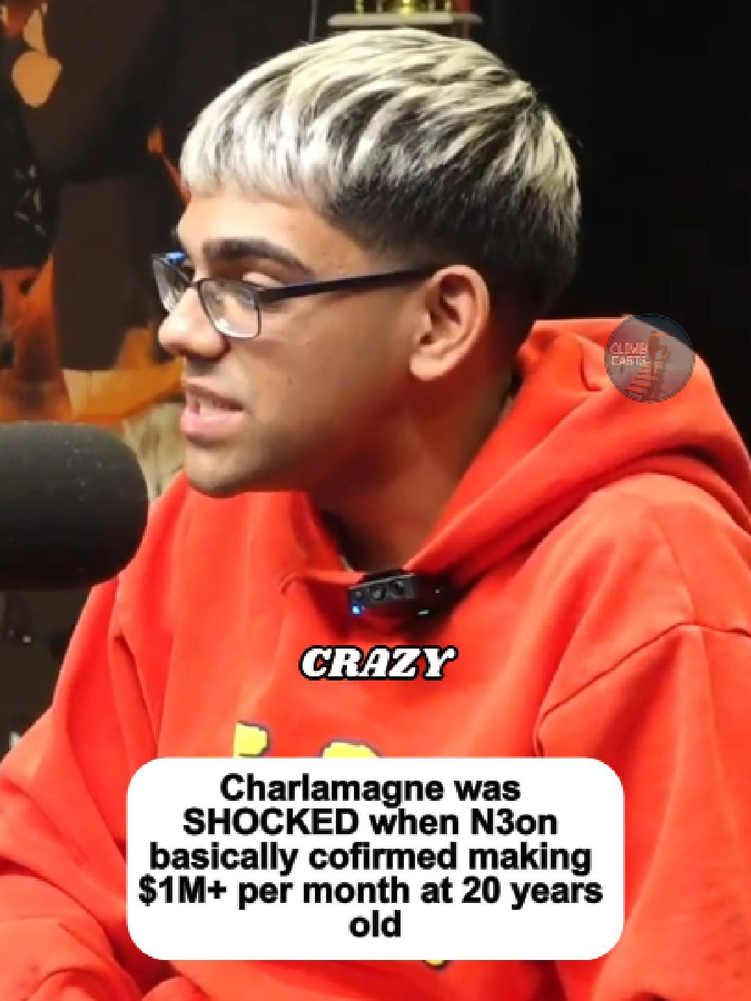 Charlamagne was SHOCKED when N3on basically cofirmed making $1M+ per month at 20 years old #n3on #n3onclips #neon #breakfastclub #charlamagnethagod #money #finance #business #kickstreaming #fyp #reels #shorts