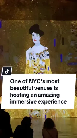 One of NYC’s most beautiful venues, @Hall des Lumières, is hosting Gustav Klimt: The Immersive Experience 🧑‍🎨🎨 . #nyc #newyorkcity #manhattan #nycart #art #artexhibition #gustavklimt 