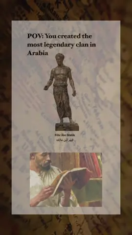 Fihr ibn Malik the progenitor of the qurayshites ( Abbasids/ unmaayds) NOTE: the statue used isn’t an actual depiction of him so don’t get confused. Time to sleep for a month 