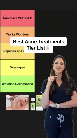 Best Acne Treatments Tier List 🧴 #renewoklahoma #aesthetics #tierlist #skincare #acne 