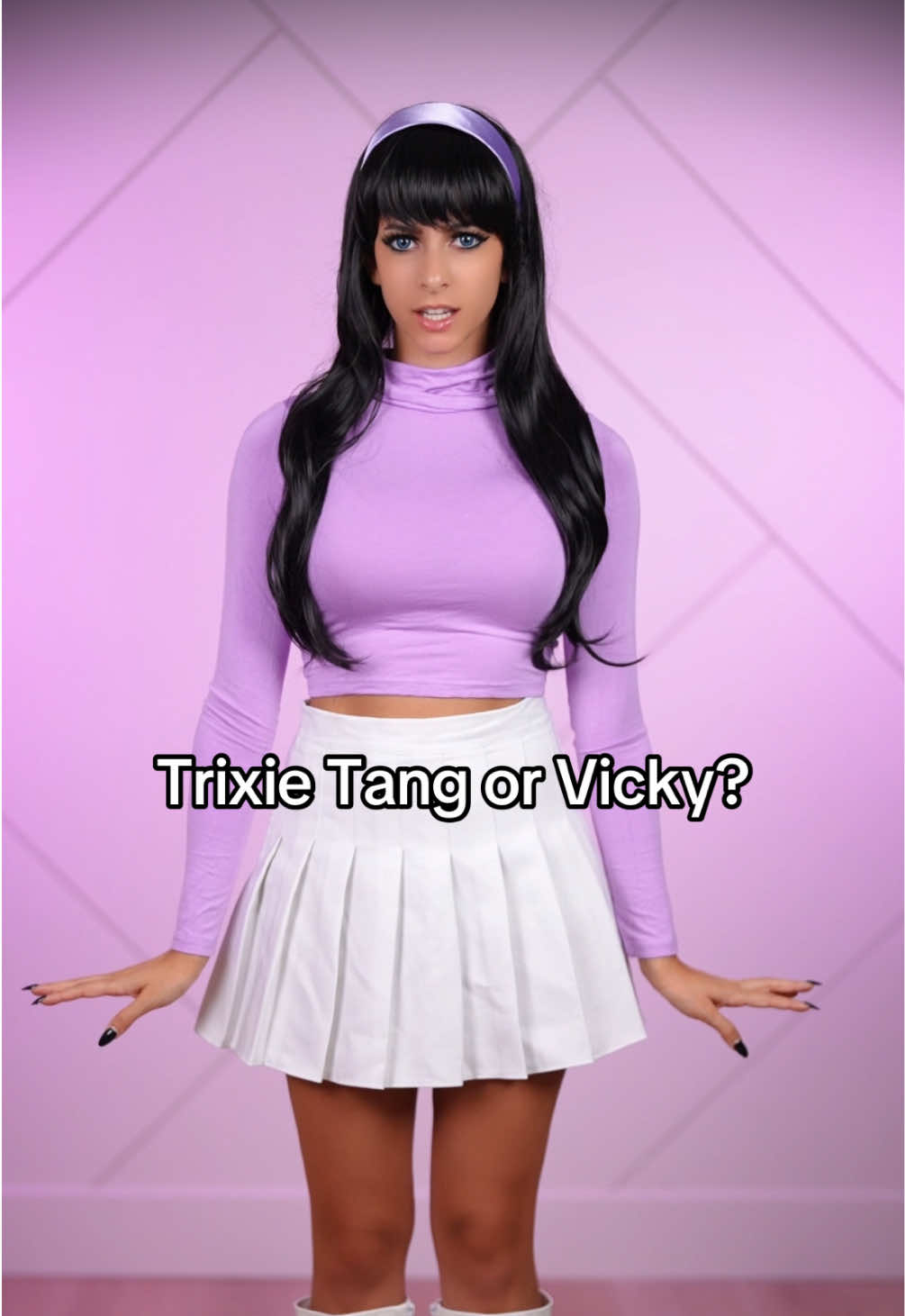 which one? 💜💚 #foryou #fyp #trending #cosplay #trixietang #vicky #fairlyoddparents 
