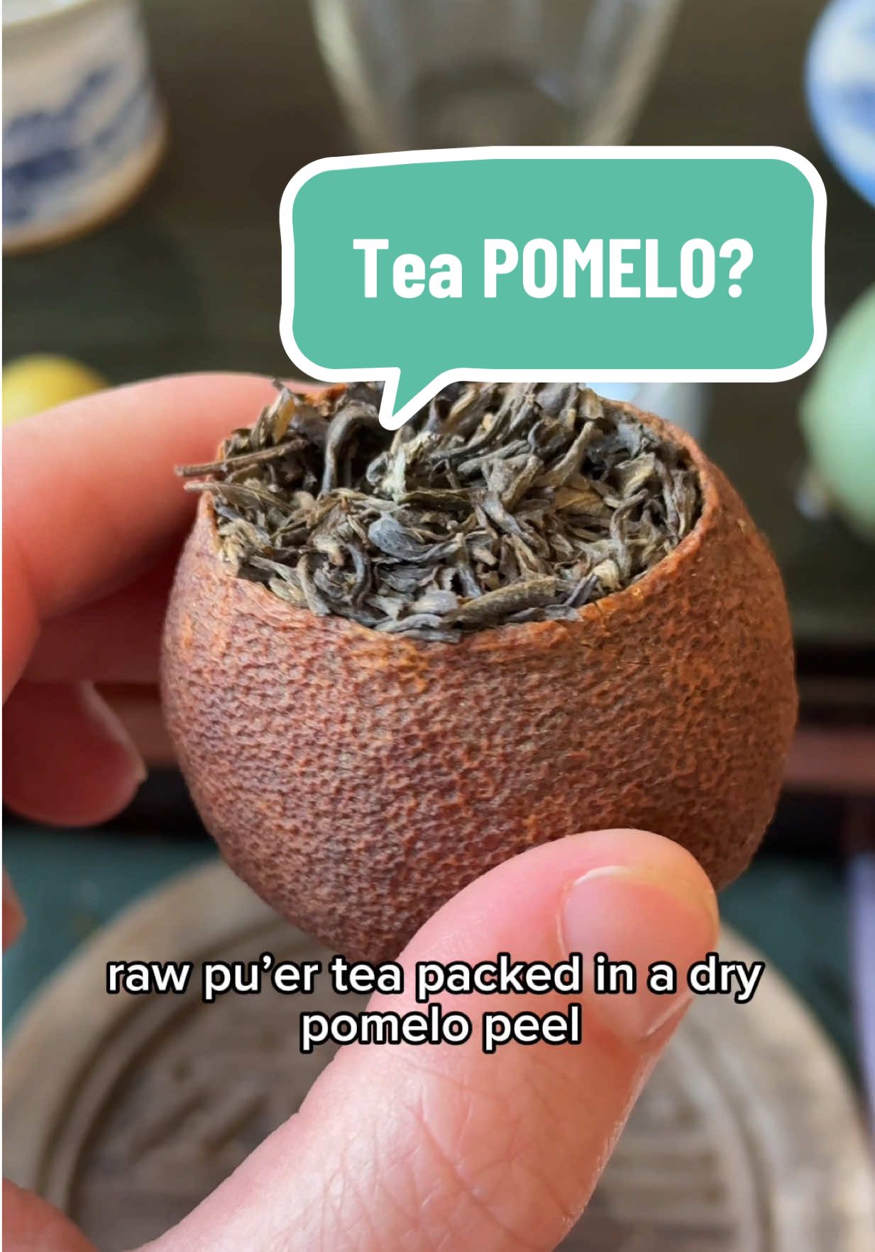 Tea POMELO 😲🧠💥 #tea #pomelo #jessesteahouse #gongfutea #teatime #chinese #culture #citrus