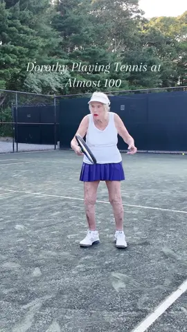 Dorothy, 99, returns to the court a month or so before her 100th birthday. #tennis #centenarian #fyp #sportimeamagansett 