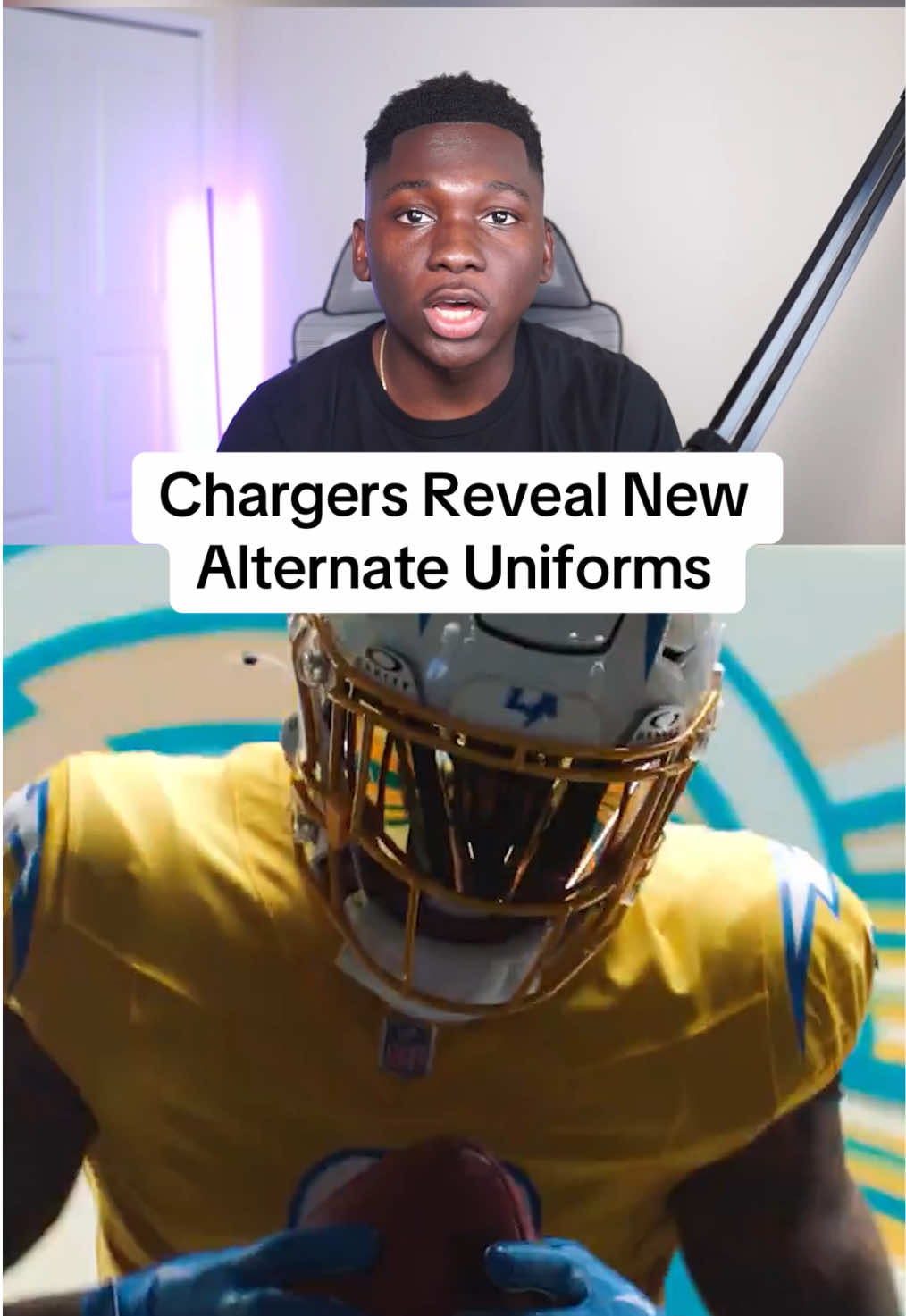 Los Angeles Chargers Reveal New Alternate Uniforms #nfl #nflnews #losangeleschargers  #chargers #fyp 