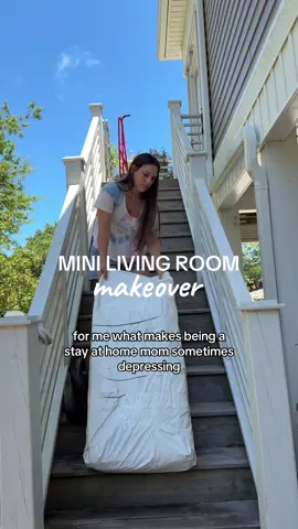 it’s been a 10 year process trying to make this open space feel cozy and it’s been a challenge #livingroomdecor #sahm #MomsofTikTok #wayfair #livingroommakeover 