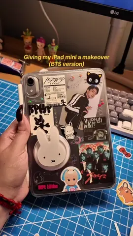 Let’s give my iPad mini a makeover⭐️  #ipad #ipadmini #ipadcase #deco #decostickers #customized #bts #btsarmy #namjoon #rm #rpwp #jungkook #jk #jimin #jhope #suga #augustd #v #taehyung #jin #miffy #kindledecorating #chococat #sonnyangel #stickers #miniprinter 