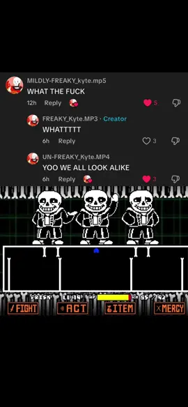 DUDE THIS IS CRAZY #undertale #sans #timeparadox #sansparadox #triplethreat #tripletrouble #triplesans 