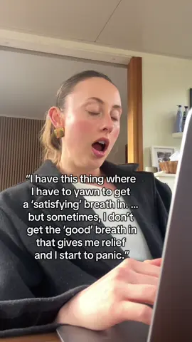 It’s the WORST feeling when you don’t get that ‘good’ breath in 🥱🙃 DM me BREATHE if this is you, and I’ll send you my Breathe With Ease Guide to help you regain calm, confidence and control in your breathing again 💌 #airhunger #yawning #breathlessness #yawningallthetime #anxiety  
