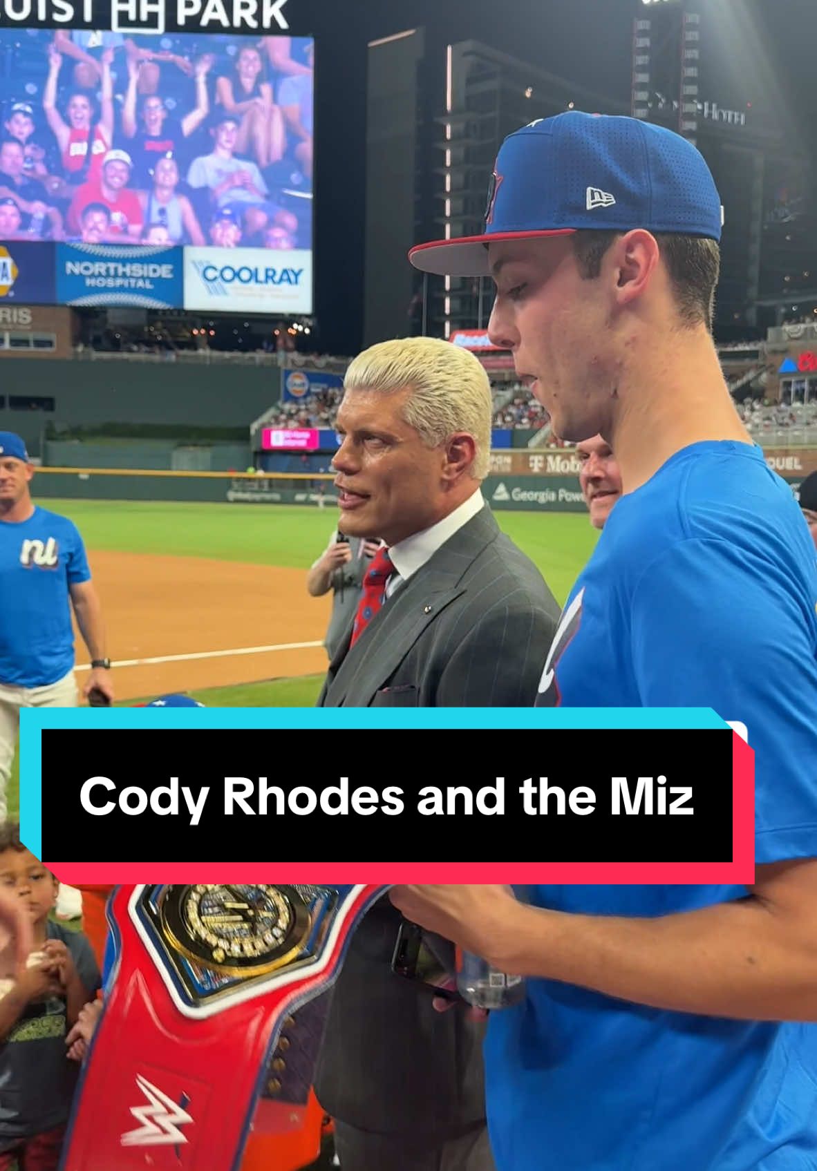 The Miz has the belt!  #MLB #codyrhodes #WWE #JacobMisiorowski  