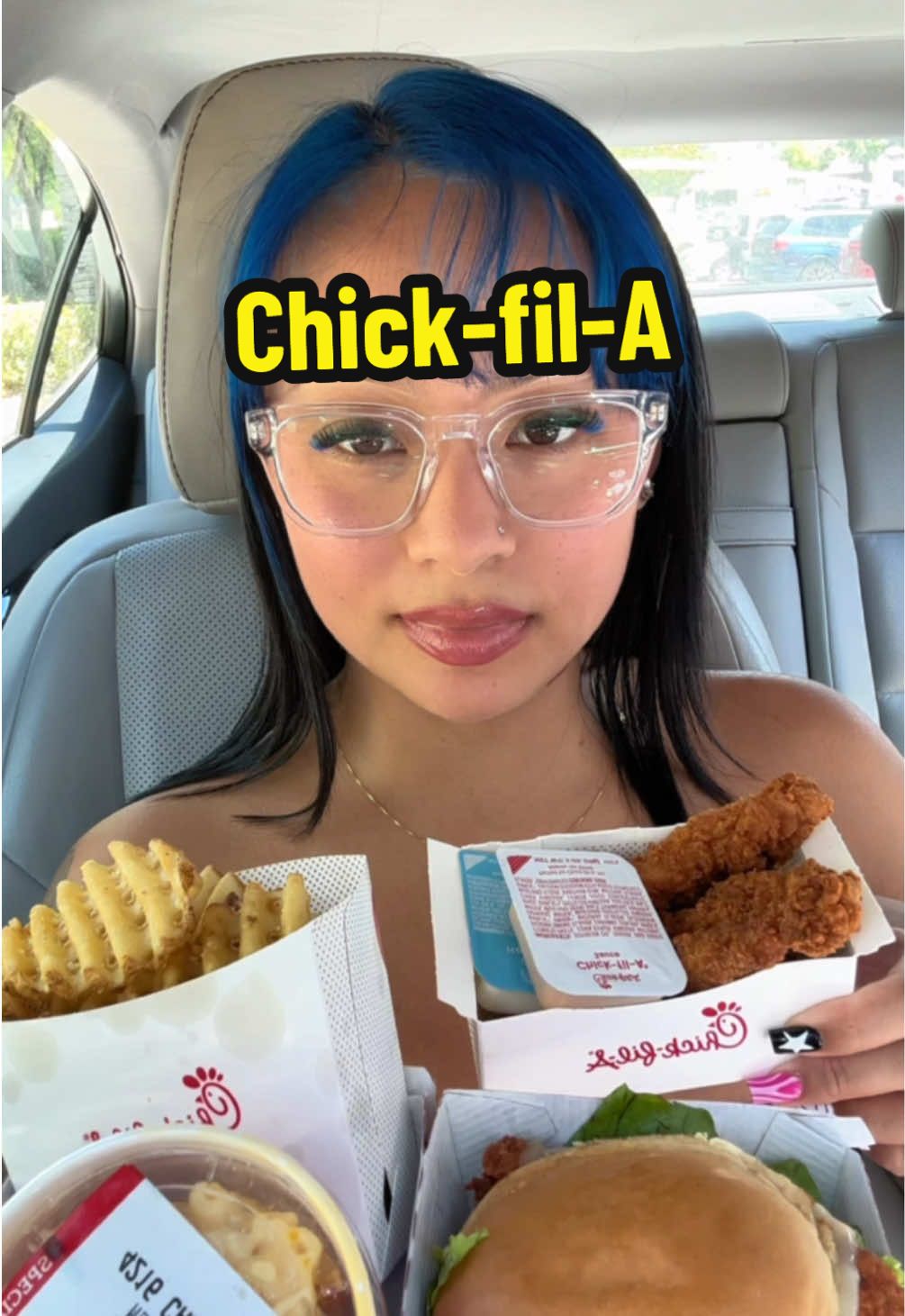 eating chick-fil-a🥰 i got very tan over the weekend!! #chickfila #fyp #fypシ #mukbang #mukbangeatingshow 