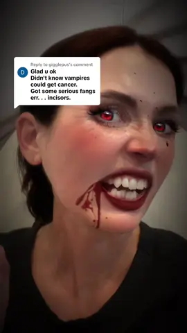 Replying to @gigglepus Cancer does not care if you are a daywalker or a vampire. #cancersucks #tonguecancer #cancerdoesnotdiscriminate 