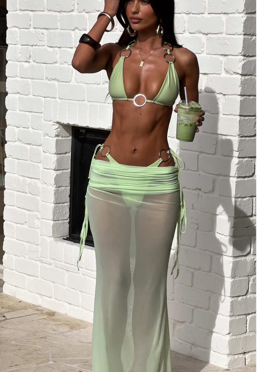 Adding to cart immediately! 🤍 Our ‘Britney Set’ in Sage #thatssofetchau #eurosummer 